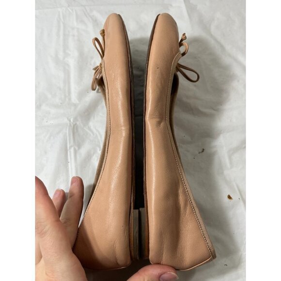 COACH “Flatiron” Nude Leather Round Toe Slip On Ballerina Flats, Women’s 9.5 B - Picture 7 of 13